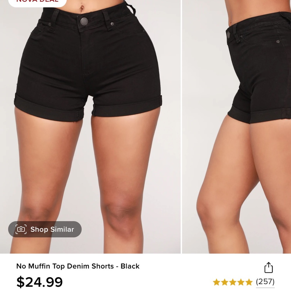 Black Shorts- Size 5
